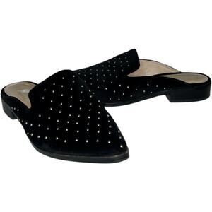Shellys London Black Mule Studded Fantasia Slip on's Pointed Toe women's 6 | 36